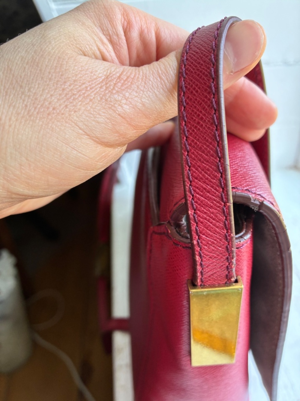 J.Crew red saffiano leather Crossbody Bag - Picture 13 of 13